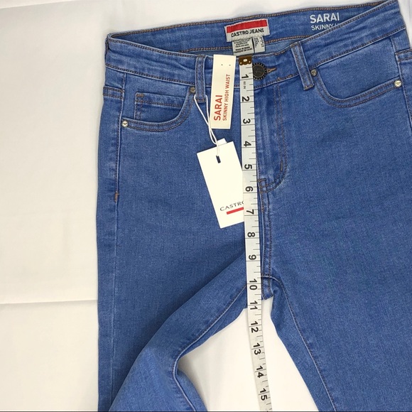 Castro Jeans Sarai Skinny High Waist Size 4 NWT - Picture 5 of 16